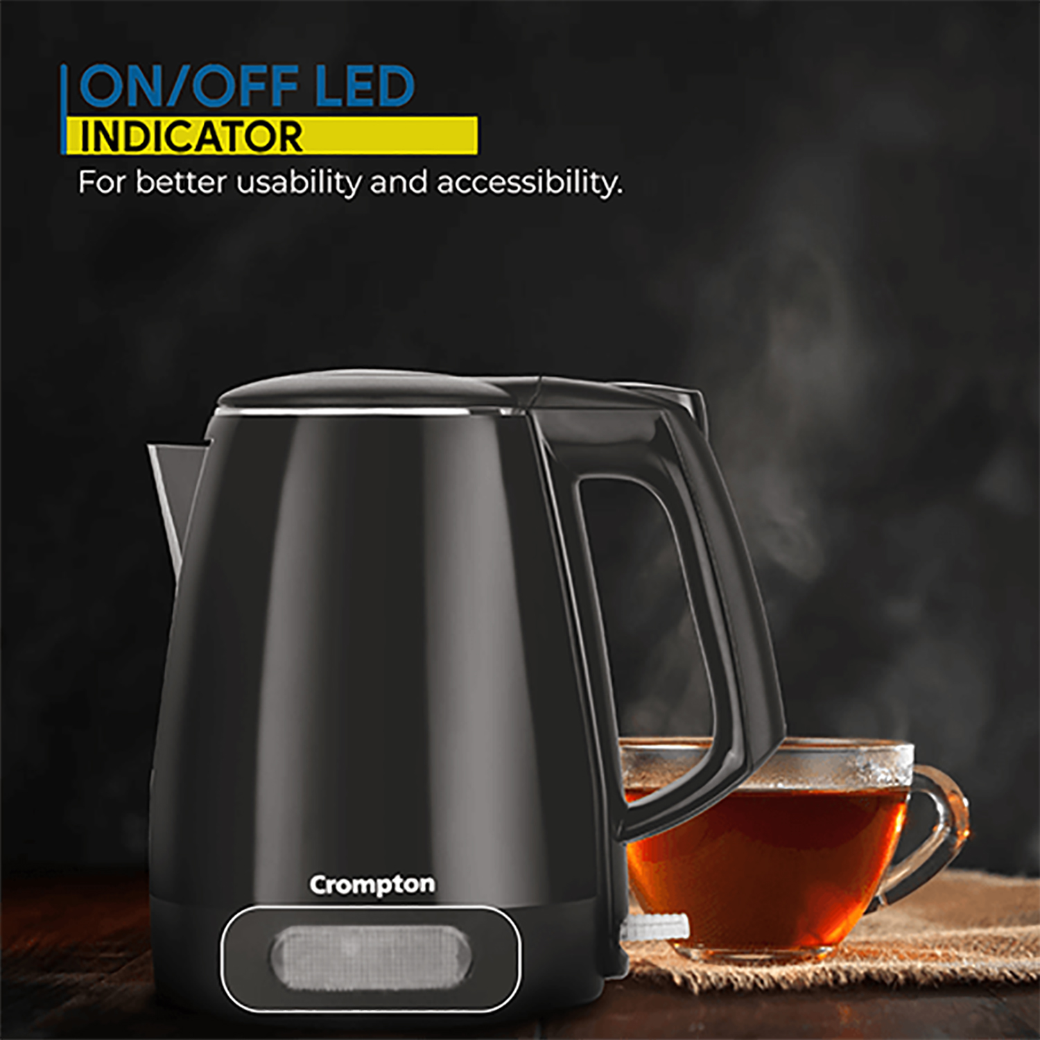 crompton electric kettle 1 litre