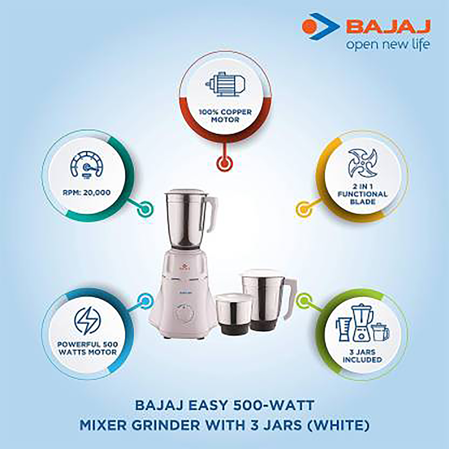 bajaj popular mixer