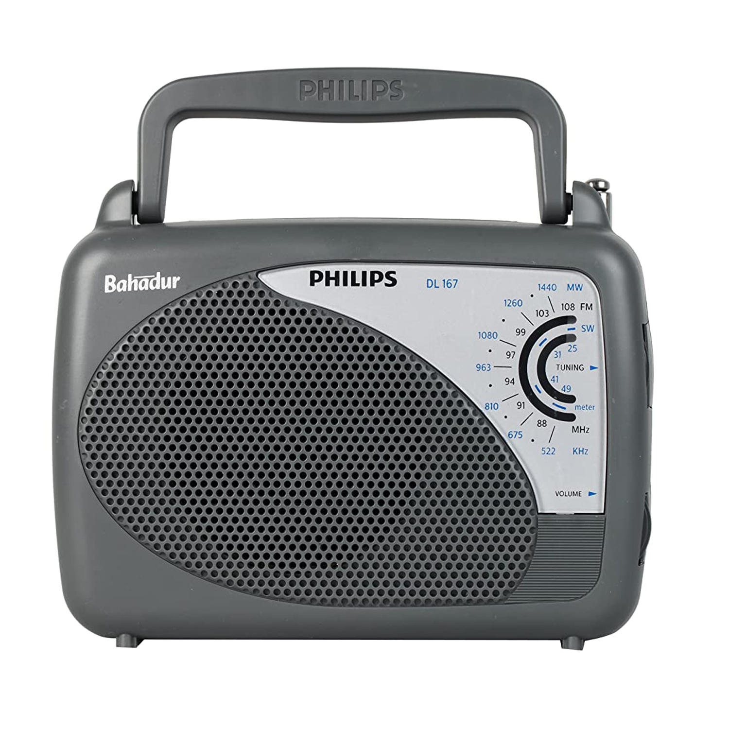 Philips Radio DL167/94 with MW/SW/FM Bands (Grey)(₹ 1038)